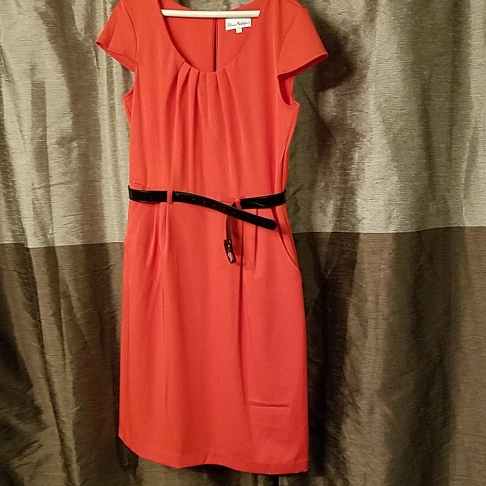 Olivia Matthews red dress